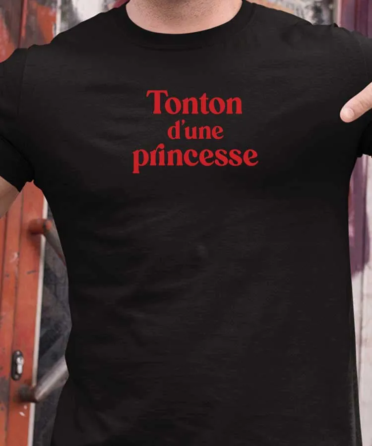 T-Shirt Tonton d'une princesse Pour homme