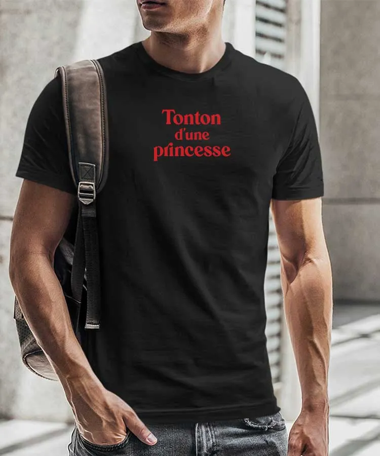 T-Shirt Tonton d'une princesse Pour homme