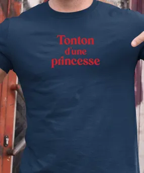 T-Shirt Tonton d'une princesse Pour homme