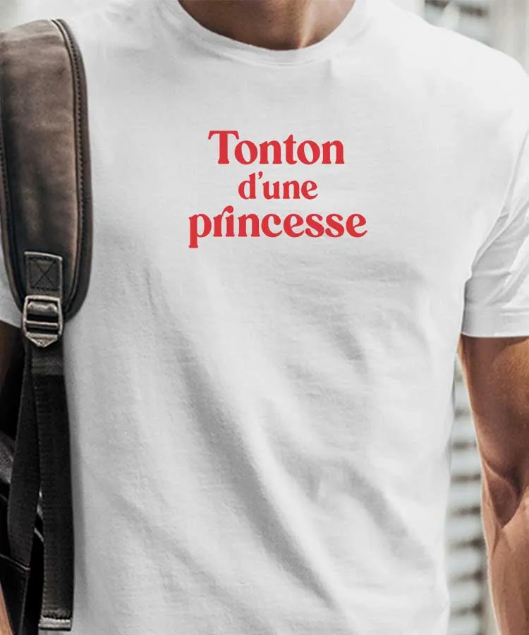 T-Shirt Tonton d'une princesse Pour homme