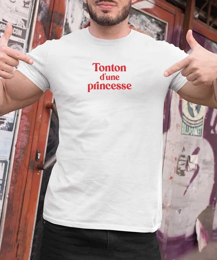 T-Shirt Tonton d'une princesse Pour homme