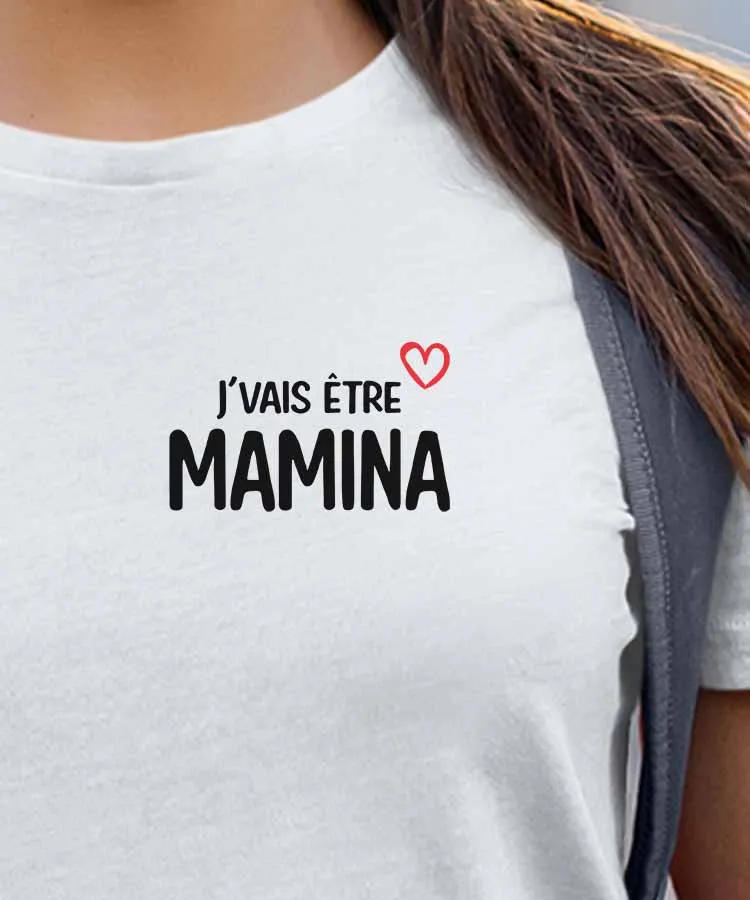 Tee-shirt J'vais être mamina Pour femme