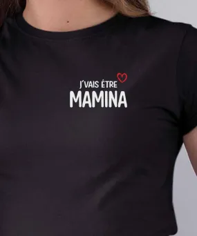 Tee-shirt J'vais être mamina Pour femme