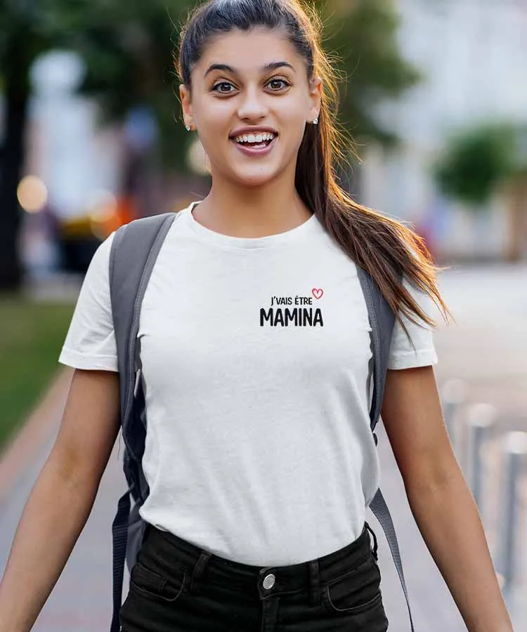 Tee-shirt J'vais être mamina Pour femme