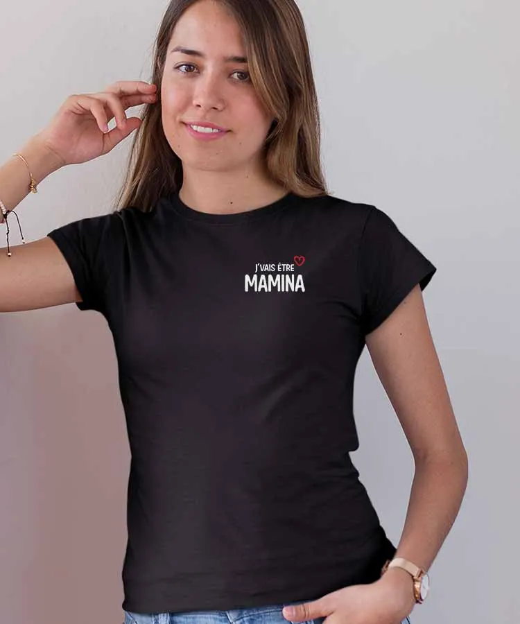 Tee-shirt J'vais être mamina Pour femme