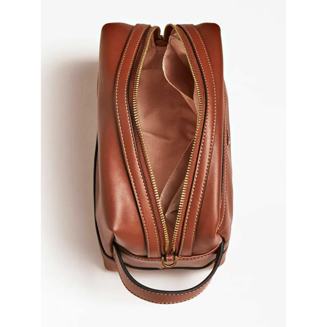 Trousse marron SCALA Guess Maroquinerie - Pochette & Sacoche Homme sur MenCorner