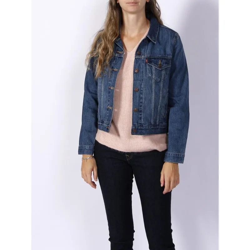 Veste bomber letterman satin bleu marine femme - Tommy Jeans | wimod