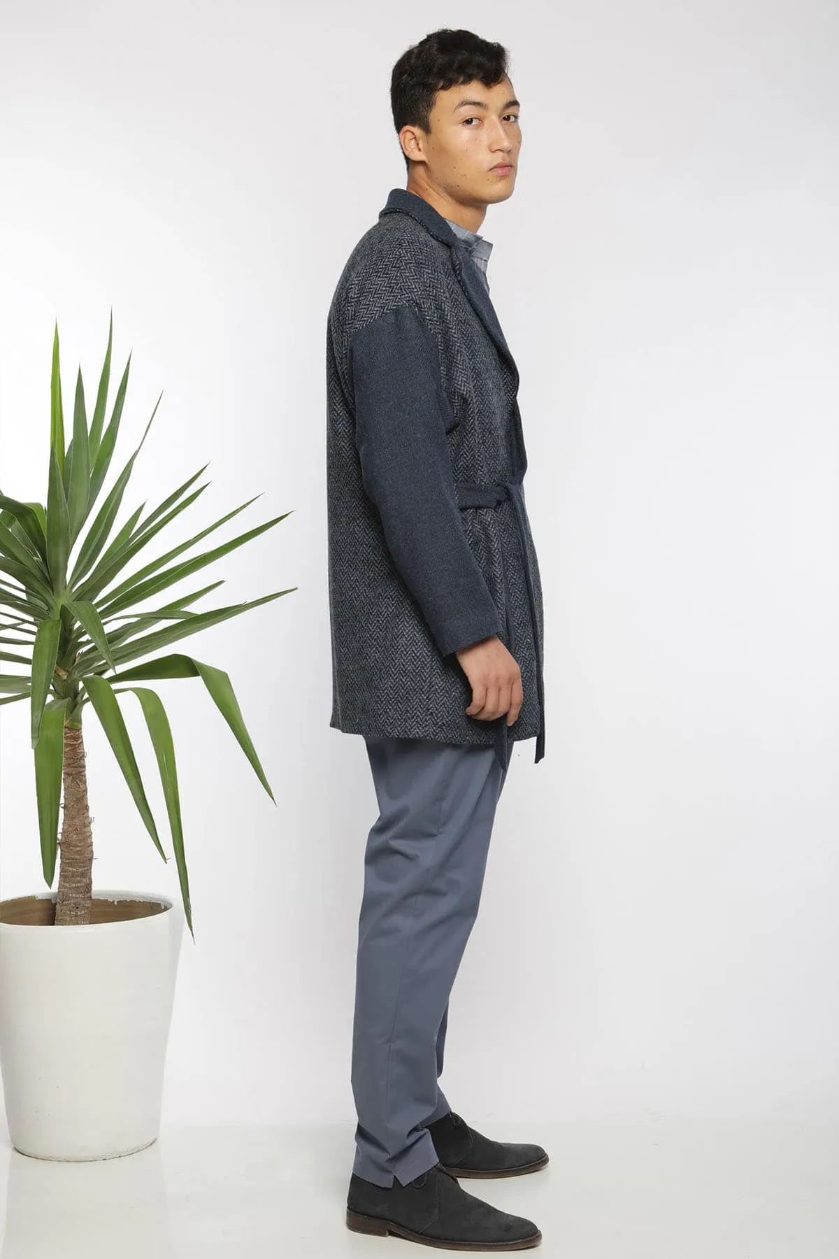 Veste-kimono portefeuille pour homme – Label AÉ Paris